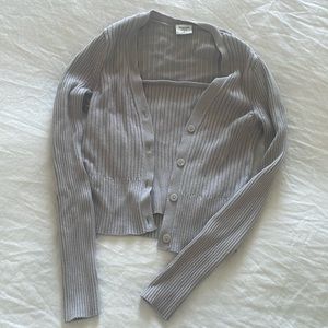 Abercrombie 2 piece knit cardigan and strapless top size xs